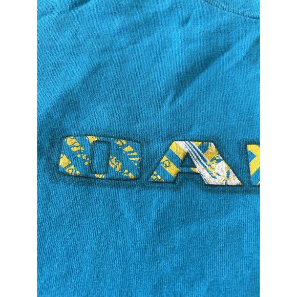 VTG Oakley T-Shirt Mens EYE Design Graphic 90s Blue Geo Design Skater Surfer XL - Picture 14 of 14